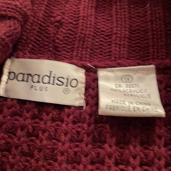 Preloved, double breasted sweater 1X - Picture 4 of 4